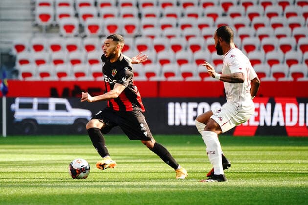 Alexis Claude Maurice (OGC Nice) FOOTBALL : OGC Nice vs FC Metz - Ligue 1 Uber Eats - Nice - 21 02 2021 NorbertScanella PanoramiC 
