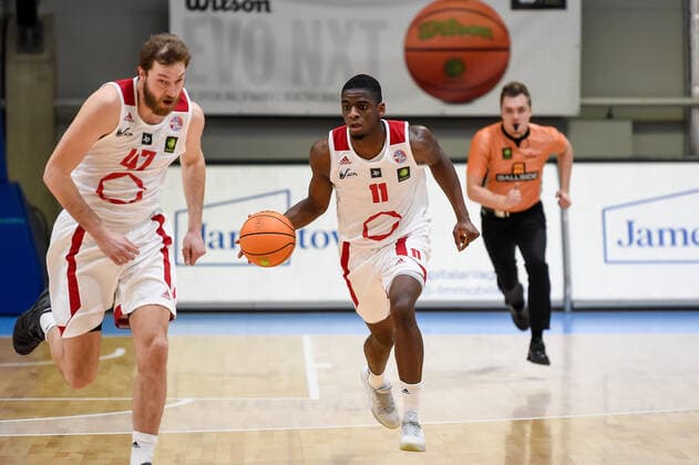 Barmer 2. Basketball Bundesliga ProB, Rheinstars Koeln vs. ETV Hamburg, 21.02.2021 Karl Mamady Dia (RheinStars Koeln 11), Barmer 2. Basketball Bundesliga ProB, Rheinstars Koeln vs. ETV Hamburg am 21.02.2021 in der Basketball Campus Koeln in Koeln (Nordrhein-Westfalen) Copyright: xBEAUTIFULxSPORTS Mueller-Laschetx