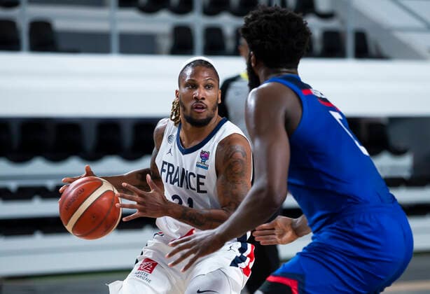 Andrew Albicy of France BASKET : Angleterre vs France - qualification Euro 2022 - 22 02 2021 NIKOLAKRSTIC PANORAMIC 