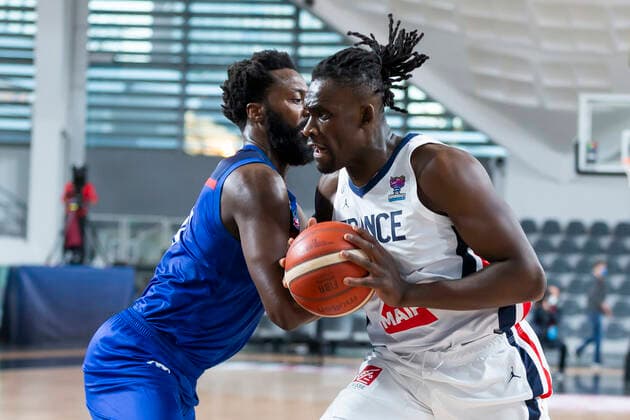 Jerry Boutsiele of France BASKET : Angleterre vs France - qualification Euro 2022 - 22 02 2021 NIKOLAKRSTIC PANORAMIC 