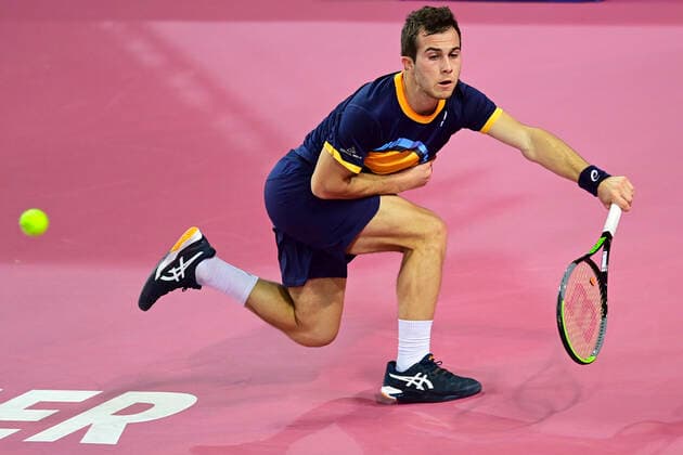 Ugo Gaston (Fra) TENNIS : Open Sud de France 2021 - Montpellier - 22 02 2021 JBAutissier Panoramic 