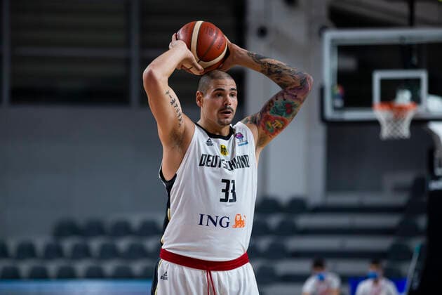 Maik Zirbes of Germany, FIBA EuroBasket 2022 Qualifiers, 22 Februar, 22.02.2021 Montenegro vs Deutschland, Basketball, FIBA EuroBasket 2022 Qualifiers, 20 Februar, 22.02.2021 Podgorica Copyright: xEIBNER NikolaxKrsticx EP_EER