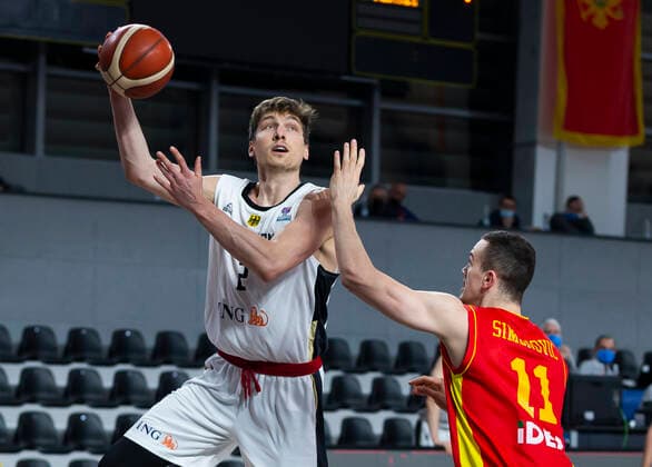Andreas Seiferth of Germany, FIBA EuroBasket 2022 Qualifiers, 22 Februar, 22.02.2021 Montenegro vs Deutschland, Basketball, FIBA EuroBasket 2022 Qualifiers, 20 Februar, 22.02.2021 Podgorica Copyright: xEIBNER NikolaxKrsticx EP_EER