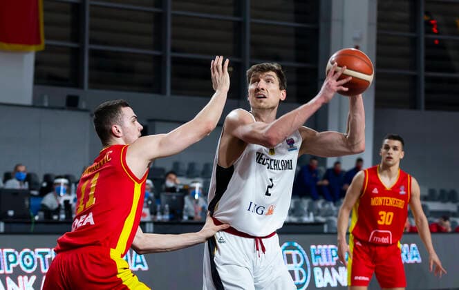 Andreas Seiferth of Germany, FIBA EuroBasket 2022 Qualifiers, 22 Februar, 22.02.2021 Montenegro vs Deutschland, Basketball, FIBA EuroBasket 2022 Qualifiers, 20 Februar, 22.02.2021 Podgorica Copyright: xEIBNER NikolaxKrsticx EP_EER