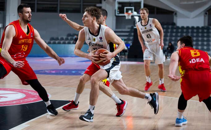 Justus Hollatz of Germany, FIBA EuroBasket 2022 Qualifiers, 22 Februar, 22.02.2021 Montenegro vs Deutschland, Basketball, FIBA EuroBasket 2022 Qualifiers, 20 Februar, 22.02.2021 Podgorica Copyright: xEIBNER NikolaxKrsticx EP_EER