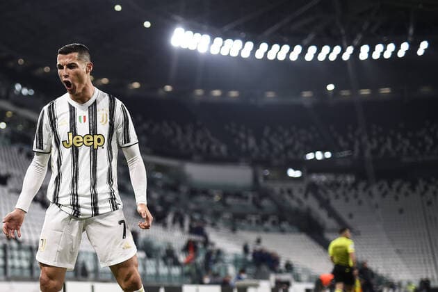 Torino 22 02 2021 - campionato di calcio serie A Juventus-Crotone foto Nicolo Campo Image nella foto: esultanza gol Cristiano Ronaldo 