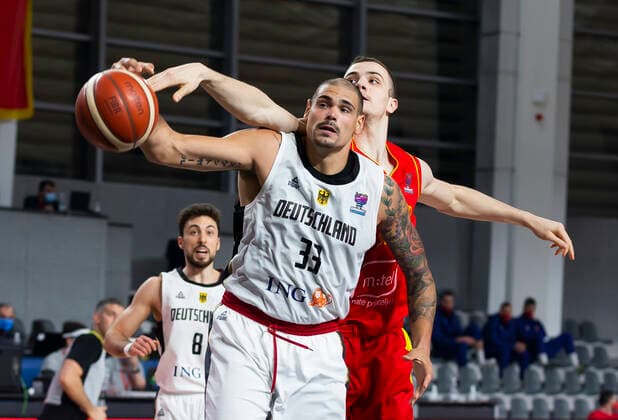 Maik Zirbes of Germany, FIBA EuroBasket 2022 Qualifiers, 22 Februar, 22.02.2021 Montenegro vs Deutschland, Basketball, FIBA EuroBasket 2022 Qualifiers, 20 Februar, 22.02.2021 Podgorica Copyright: xEIBNER NikolaxKrsticx EP_EER