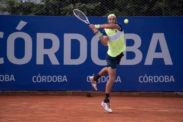 February 22, 2021, Cordoba Capital, Cordoba, Argentina: Argentine tennis player Tomas Martin Etcheverry, number 234 of the ATP, Tennis Herren won 7-5 and 7-5 in one hour and forty-nine minutes to American Ernesto Escobedo, number 207 of the ATP, in the qualifying round of the ATP tournament 250 from Cordoba Cordoba Capital Argentina - ZUMAb196 20210222_zip_b196_029 Copyright: xDanielxBustosx
