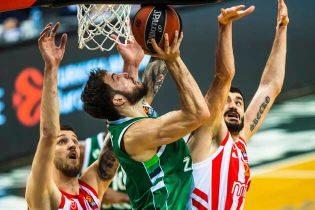 2021-02-23 Kaunas Lithuania. Zalgiris Kaunas plays vs Crvena Zvezda Belgrade Euroleague basketball game in Kaunas on Tuesday 23 of February 2022. Vilnius Lithuania KKF20210223_3244  Copyright: xKarolisxKavolelisx Euroleague basketball