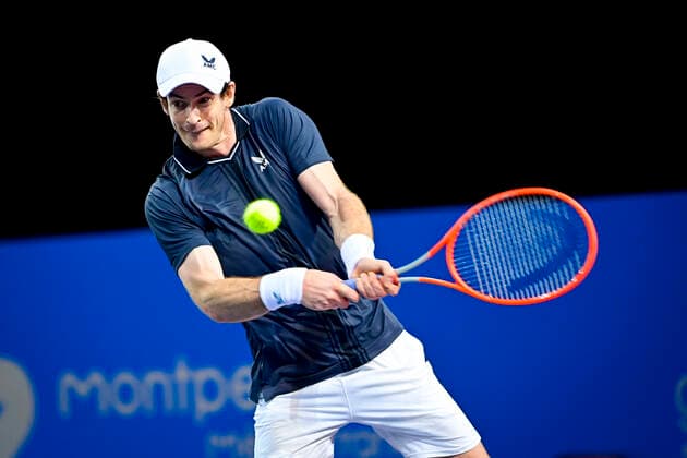 Andy Murray (Gbr) TENNIS : Open Sud de France 2021 - Montpellier - 23 02 2021 JBAutissier Panoramic 