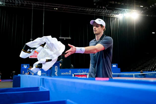 Andy Murray (Gbr) TENNIS : Open Sud de France 2021 - Montpellier - 23 02 2021 JBAutissier Panoramic 