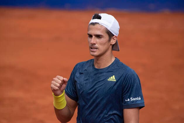 February 23, 2021, Cordoba Capital, Cordoba, Argentina: Federico Coria (95)ARG.Argentine tennis player Federico Coria (95) ARG beats him 6-1 and 6-4 against Dominik Koepfer (71) GER Cordoba Capital Argentina - ZUMAb196 20210223_zip_b196_022 Copyright: xDanielxBustosx