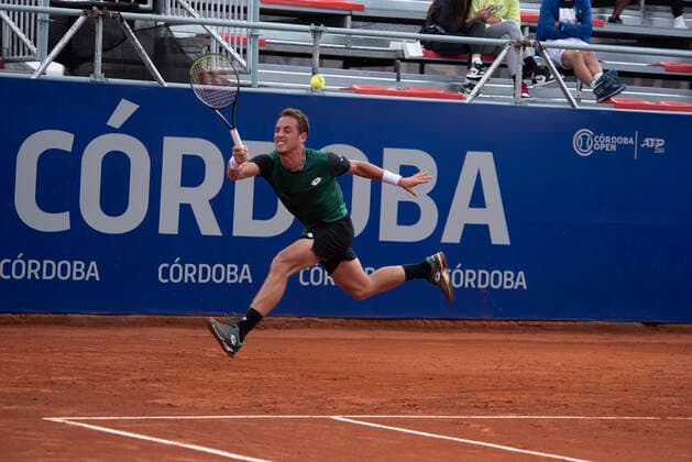 February 23, 2021, Cordoba Capital, Cordoba, Argentina: The player tennis Roberto Carballes Baena (96) ESP. Roberto Carballes Baena (96) ESP made his move to the second round at the ATP, Tennis Herren 250 in CoÂ³rdoba by defeating the Portuguese Joao Sousa (98) POR, 6-3, 6-1. Cordoba Capital Argentina - ZUMAb196 20210223_zip_b196_077 Copyright: xDanielxBustosx