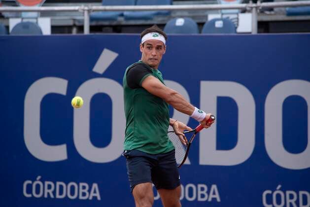 February 23, 2021, Cordoba Capital, Cordoba, Argentina: Argentine tennis player Nicolas Kicker(NW) ARG lost to Facundo Bagnis (130) ARG. ATP, Tennis Herren suspended Nicolas Kicker for three years for match-fixing, reduced last March to two years and eight months. Cordoba Capital Argentina - ZUMAb196 20210223_zip_b196_096 Copyright: xDanielxBustosx
