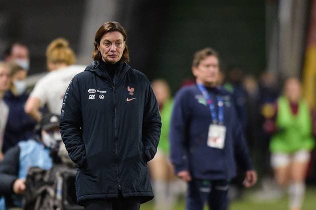 CORINNE DIACRE ( selectionneur - entraineur - France ) - FOOTBALL : France vs Suisse - Amicale - Metz - 23 02 2021 FedericoPestellini Panoramic 