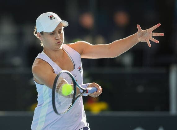 TENNIS ADELAIDE INTERNATIONAL, Ash Barty of Australia during the round 3 match against Danielle Collins of the USA during the Adelaide International Tennis Tournament, at Memorial Drive, Adelaide, Wednesday, February 24, 2021. ( NO ARCHIVING, EDITORIAL USE ONLY, NO USE IN BOOKS WITHOUT CONSENT ADELAIDE SA AUSTRALIA  Copyright: xMATTxTURNERx 20210224001522879282
