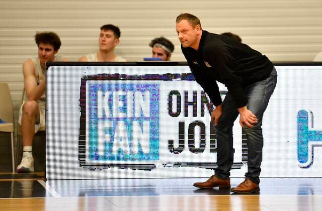 24.02.2021 - Basketball - Saison 2020 2021 - 2. Bundesliga Pro-A - 10. Spieltag: Nürnberg Falcons Basketball Club NBC - Uni Baskets Paderborn - - Ralph Junge ( Trainer Geschäftsführer Headcoach Nürnberg Falcons BC NBC )
