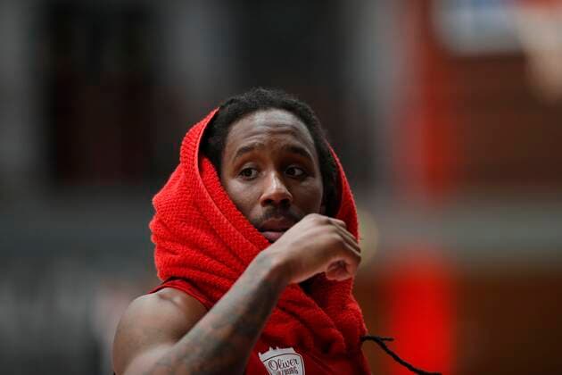 24.02.2021, Basketball, BBL 2020 2021, 17. Spieltag, s.Oliver Wuerzburg - JobStairs GIESSEN 46ers, GER, s.Oliver Arena in Wuerzburg Bild: Robert Lowery (s.Oliver Wuerzburg), Copyright: HMBxMedia xHeikoxBecker