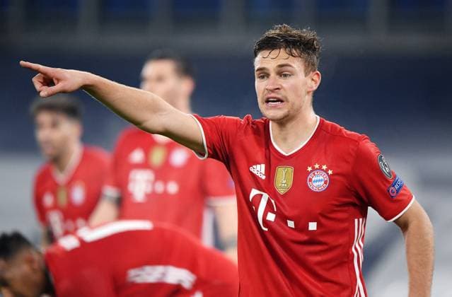 FUSSBALL CHAMPIONS LEAGUE SAISON 2020 2021 Achtelfinale Hinspiel 23.02.2021 Lazio Rom - FC Bayern Muenchen Joshua Kimmich (FC Bayern Muenchen)