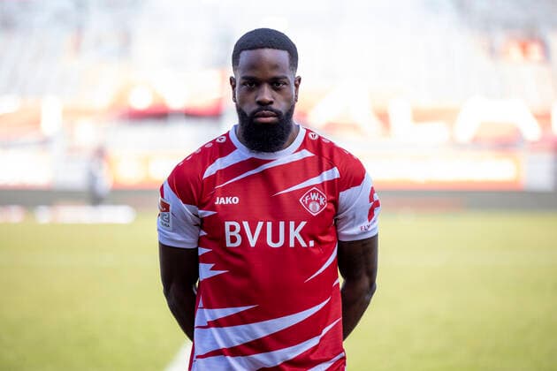 Ridge Munsy, FC Würzburger Kickers, 2. Bundesliga, Porträttermin 2020 2021, Copyright: FWK HMBxMedia xHeikoxBecker