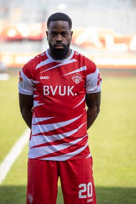Ridge Munsy, FC Würzburger Kickers, 2. Bundesliga, Porträttermin 2020 2021, Copyright: FWK HMBxMedia xHeikoxBecker