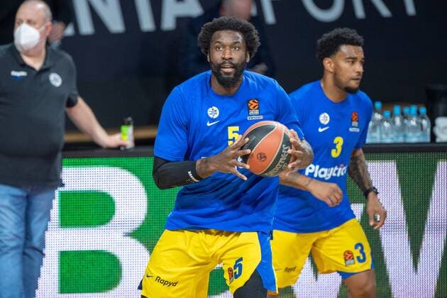 Tegba Othello Hunter 5 (Maccabi Fox Tel Aviv), FC Bayern Basketball vs. Maccabi Tel Aviv, EuroLeague, 25.02.2021 Muenchen Bayern Deutschland