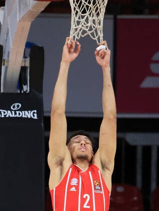 25.02.2021, EuroLeague, FCB Basketball vs Maccabi Tel Aviv, Audi Dome Muenchen, im Bild: Wade Baldwin (FCB Basketball)