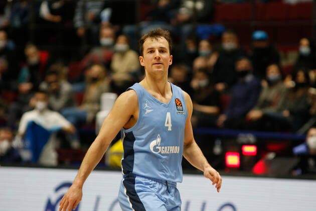 Russian Federation. Saint-Petersburg. Sibur Arena. Basketball. Regular Season, Euroleague 2020-2021, BC Zenit Saint Petersburg - BC Valencia. Player of the Zenit basketball club Kevin Pangos (4). MaksimxKonstantinov