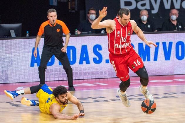 Paul Zipser 16 (FC Bayern), FC Bayern Basketball vs. Maccabi Tel Aviv, EuroLeague, 25.02.2021 Muenchen Bayern Deutschland