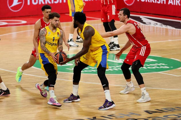 Scottie Wilbekin (Tel Aviv) FC Bayern Basketball vs. Maccabi Playtika Tel Aviv, Basketball, EuroLeague, 26.Spieltag, 2020 2021, 25.02.2021, FC Bayern Basketball vs. Maccabi Playtika Tel Aviv, Basketball, EuroLeague, 26.Spieltag, 2020 2021, 25.02.2021, Muenchen Copyright: xMarcelxEngelbrechtx Eibner-Pressefotox EP_met