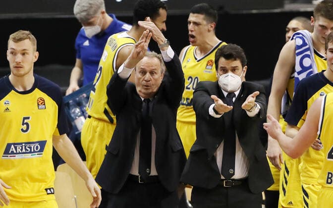 Trainer Aito Garcia Reneses, Co Trainer Israel Gonzales Basketball EuroLeague Herren Saison 2020 2021 26.01.2021 ALBA Berlin vs. Panathinaikos Athen