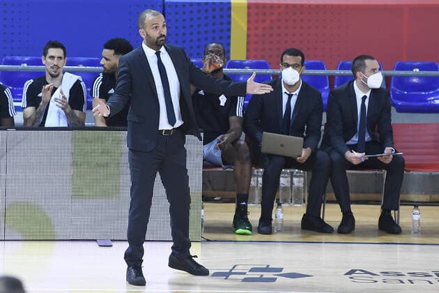 Head coach: PARKER, TJ (asvel) BASKET BALL : FC Barcelone vs Lyon Villeurbanne - Euroligue - 26 02 2021 PacoLargo Panoramic 