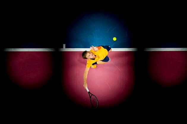David Goffin (Bel) TENNIS : Open Sud de France 2021 - Montpellier - 27 02 2021 JBAutissier Panoramic 