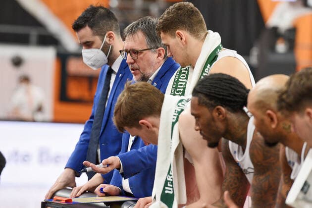Silvano Poropat (Syntainics MBC Haed Coach) GER, Ratiopharm Ulm vs. Syntainics MBC Basketball , Maenner ,esaycredit, Basketball Bundesliga , 21.Spieltag , 27.02.2021 Foto:Eibner Tobias Baur GER, Ratiopharm Ulm vs. Syntainics MBC Basketball Bundesliga , 21.Ligaspieltag , Saion 2020 2021, 27.02.2021 Neu-Ulm Copyright: xBaur xEibner-Pressefotox EP_Toba