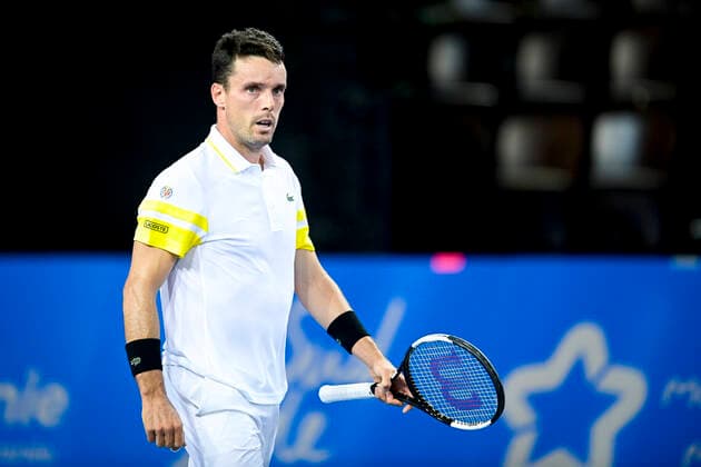 joie de Roberto Bautista Agut (Esp) TENNIS : Open Sud de France 2021 - Montpellier - 27 02 2021 JBAutissier Panoramic 