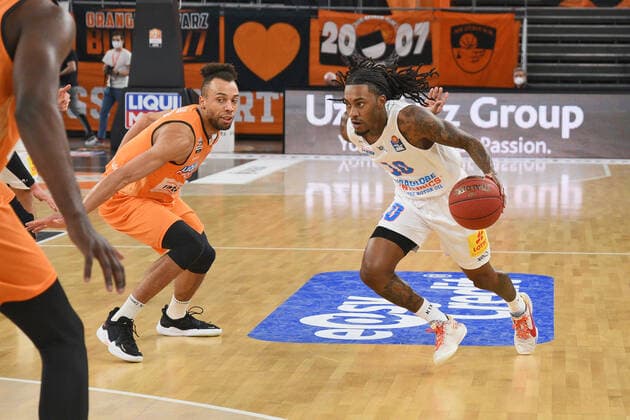 Anthony Barber (Syntainics MBC 10) GER, Ratiopharm Ulm vs. Syntainics MBC Basketball , Maenner ,esaycredit, Basketball Bundesliga , 21.Spieltag , 27.02.2021 Foto:Eibner Tobias Baur GER, Ratiopharm Ulm vs. Syntainics MBC Basketball Bundesliga , 21.Ligaspieltag , Saion 2020 2021, 27.02.2021 Neu-Ulm Copyright: xBaur xEibner-Pressefotox EP_Toba