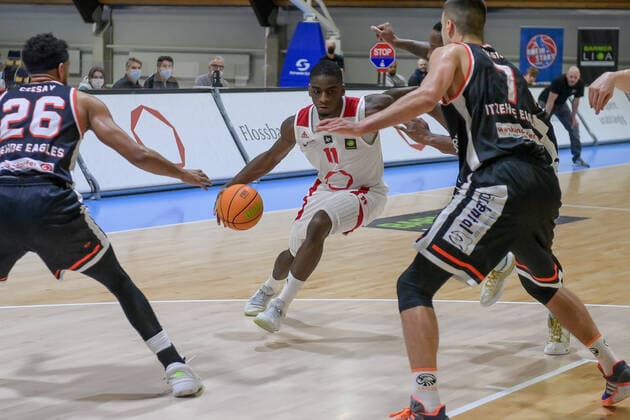 Barmer 2. Basketball Bundesliga ProB, Rheinstars Koeln vs. Itzehoe Eagles, 27.02.2021 Karl Mamady Dia (RheinStars Koeln 11), Barmer 2. Basketball Bundesliga ProB, Rheinstars Koeln vs. Itzehoe Eagles am 27.02.2021 in der Basketball Campus Koeln in Koeln (Nordrhein-Westfalen) Copyright: xBEAUTIFULxSPORTS Mueller-Laschetx