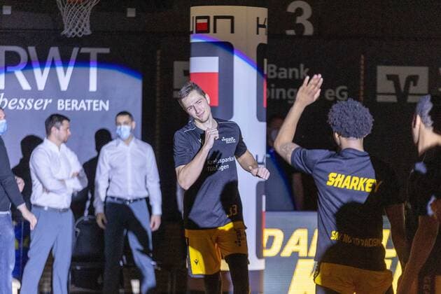 Ryan Mikesell (Tigers Tübingen, 33)¨¨¨Tigers Tübingen vs. Science City Jena, 2. Basketball, Bundesliga, Pro A, Barmer 2 Basketball, Spieltag 13, Spielzeit 2020 2021, 27.02.2021, ¨¨ Tigers Tübingen - Science City Jena, Basketball, 2. Bundesliga, Barmer 2 Basketball, Spieltag 13, Spielzeit 2020 2021, 27.02.2021 Rottenburg am Neckar Copyright: xDennisxDuddek xEibnerxPressefotox EP_DDU