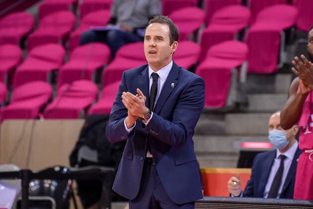 easyCredit BBL, Telekom Baskets Bonn vs. RASTA Vechta, 27.02.2021 Headcoach Will Voigt (Telekom Baskets Bonn), easyCredit BBL, Telekom Baskets Bonn vs. RASTA Vechta am 27.02.2021 im Telekom Dome Bonn, Bonn (Nordrhein-Westfalen) Copyright: xBEAUTIFULxSPORTS Mueller-Laschetx