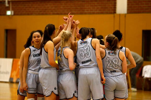 27.02.2021, 2. Toyota Damen Basketball Bundesliga Nord, DBBL, Saison 2020 2021, Damen, Chemcats Chemnitz - BG 89 Avides Hurricanes ChemCats Chemnitz Sporthalle am Schlossteich Sachsen Germany