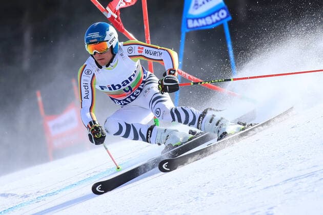 Bilder des Jahres 2021, Sport 02 Februar Sport Themen der Woche KW08 Sport Bilder des Tages ALPINE SKIING - FIS WC Bansko BANSKO,BULGARIA,28.FEB.21 - ALPINE SKIING - FIS World Cup, giant slalom, men. Image shows Alexander Schmid (GER). GEPAxpictures xMarioxBuehner