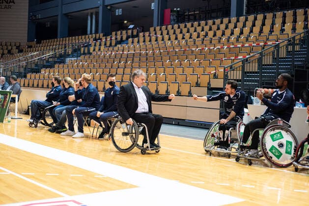 RBBL; RSV Lahn-Dill - Baskets 96 Rahden, 27.02.21 Guenter Meyer (RSV Lahn-Dill), Steve Serio ( 11 RSV Lahn-Dill), Brian Bell ( 8 RSV Lahn-Dill) Rittal Arena, Wetzlar, 27.02.21 Copyright: xBEAUTIFULxSPORTS Roeczeyx