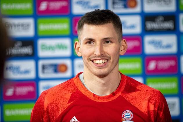 D. Kraemer 3 (FC Bayern) beim Interview, FC Bayern Basketball vs. s.Oliver Wuerzburg, BBL, 28.02.2021 Muenchen Bayern Deutschland