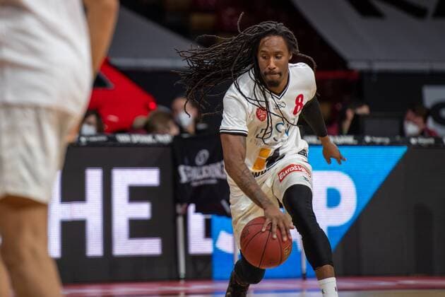 Robert Lowery 8 (s.Oliver Wuerzburg), during warmup, FC Bayern Basketball vs. s.Oliver Wuerzburg, BBL, 28.02.2021 Muenchen Bayern Deutschland