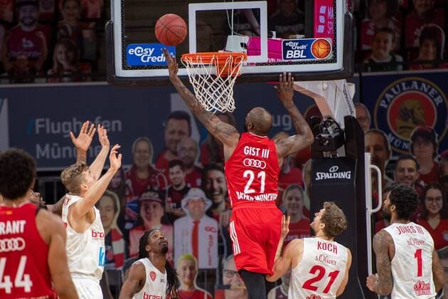 James Gist 21 (FC Bayern), FC Bayern Basketball vs. s.Oliver Wuerzburg, BBL, 28.02.2021 Muenchen Bayern Deutschland