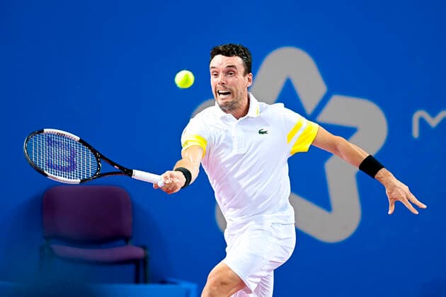 Roberto Bautista Agut (Esp) TENNIS : Open Sud de France 2021 - Finale Simple messieurs - Montpellier - 28 02 2021 JBAutissier Panoramic 