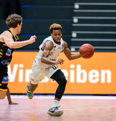 TJ Shorts (Towers) Basketball Bundesliga, easyCredit BBL, Saison 2020 2021, 21. Spieltag 28.02.21, Hamburg-Wilhelmsburg, Hamburg Towers vs. MHP Riesen Ludwigsburg Â