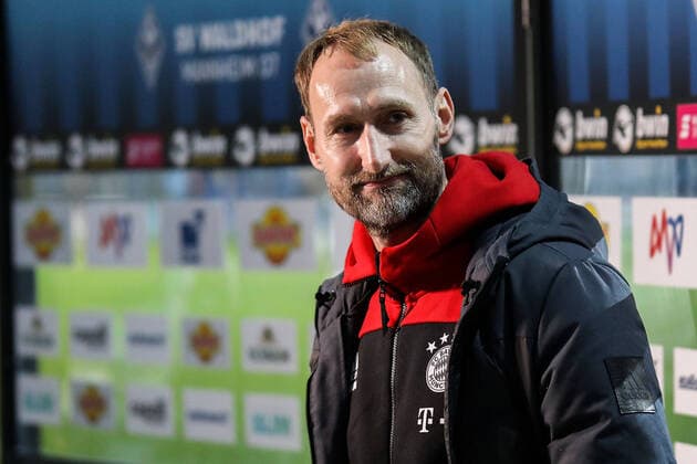 01.03.2021, xmkx, Fussball 3.Liga, SV Waldhof Mannheim - FC Bayern Muenchen U23 v.l. Jochen Sauer (Leiter FC Bayern Campus) (DFL DFB REGULATIONS PROHIBIT ANY USE OF PHOTOGRAPHS as IMAGE SEQUENCES and or QUASI-VIDEO) emspor Mannheim