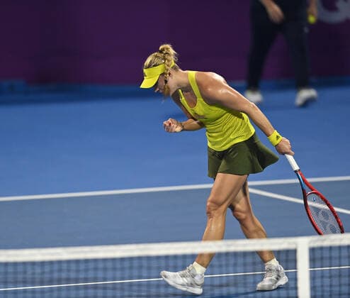 Tennis, WTA-Turnier in Doha Qatar Total Open 2021 Angelique Kerber , Germany