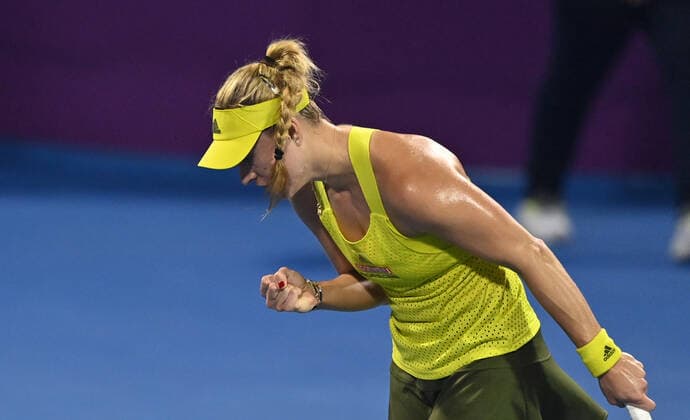 Tennis, WTA-Turnier in Doha Qatar Total Open 2021 Angelique Kerber , Germany